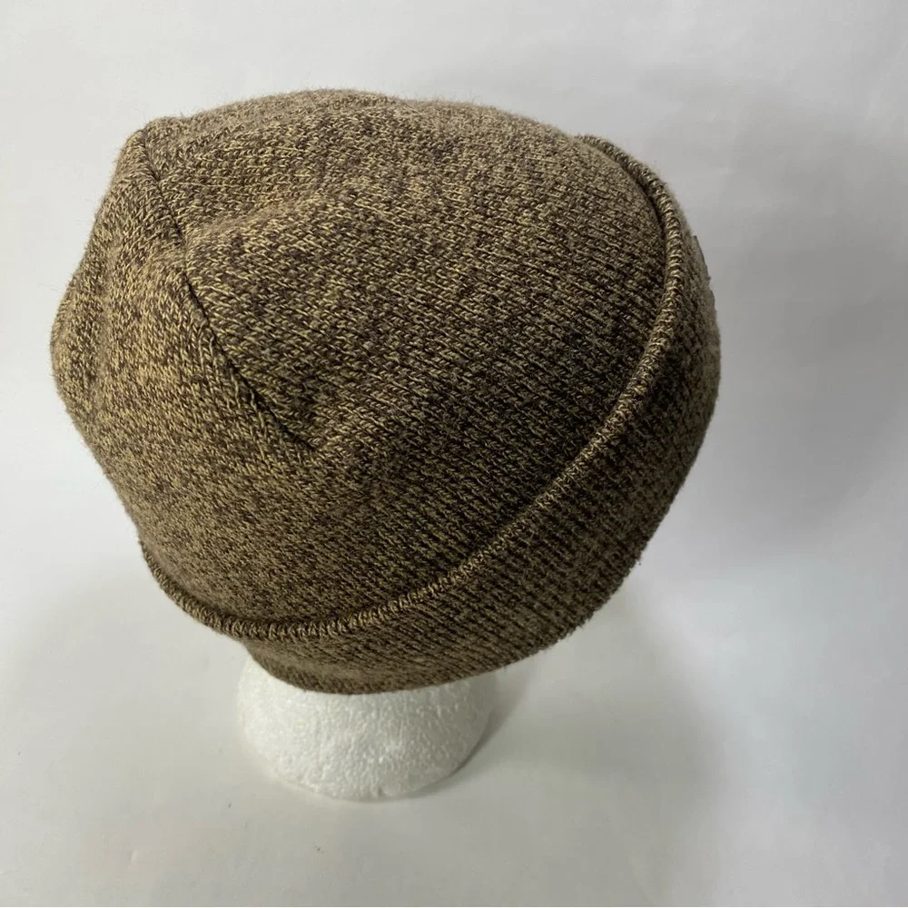 Carhartt Brown Tan Knit Foldover Cuff Style Beanie Hat - Unisex